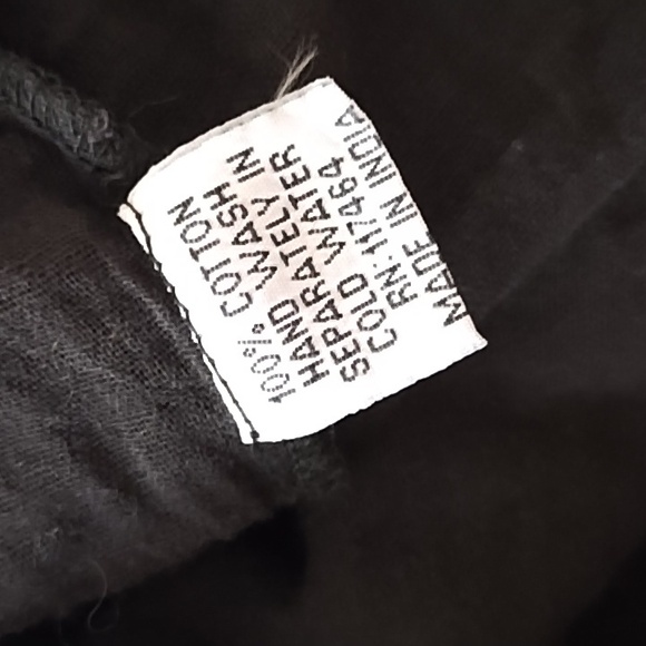 REVES BLACK FLOWER APPLIED DRESS SZ L - Picture 5 of 5